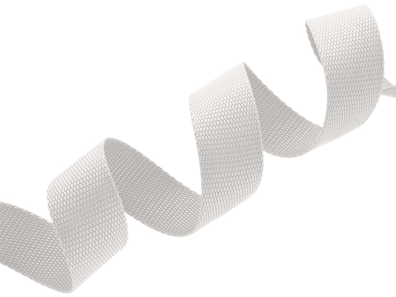 TRAGBAND 40 MM / 1,2 MM  EU  WEIß 501 PP 50 LM