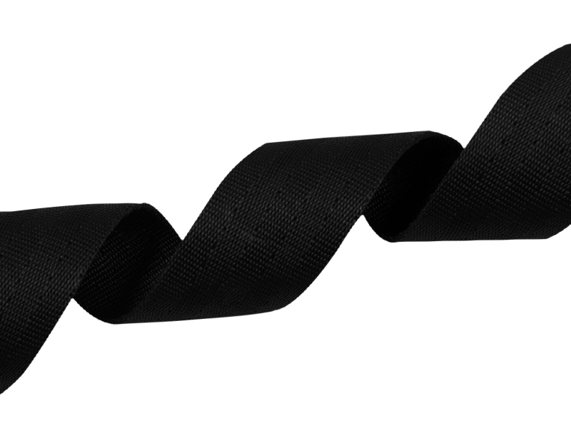 WEBBING 40 MM / 1,45 MM BLACK 580 PP 50 MB