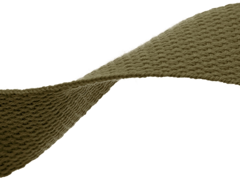 Polycotton webbing 1,4 mm olive 305 pp 50 yd