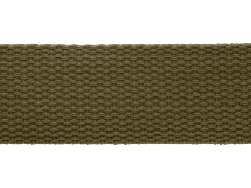 Polycotton webbing 1,4 mm olive 305 pp 50 yd