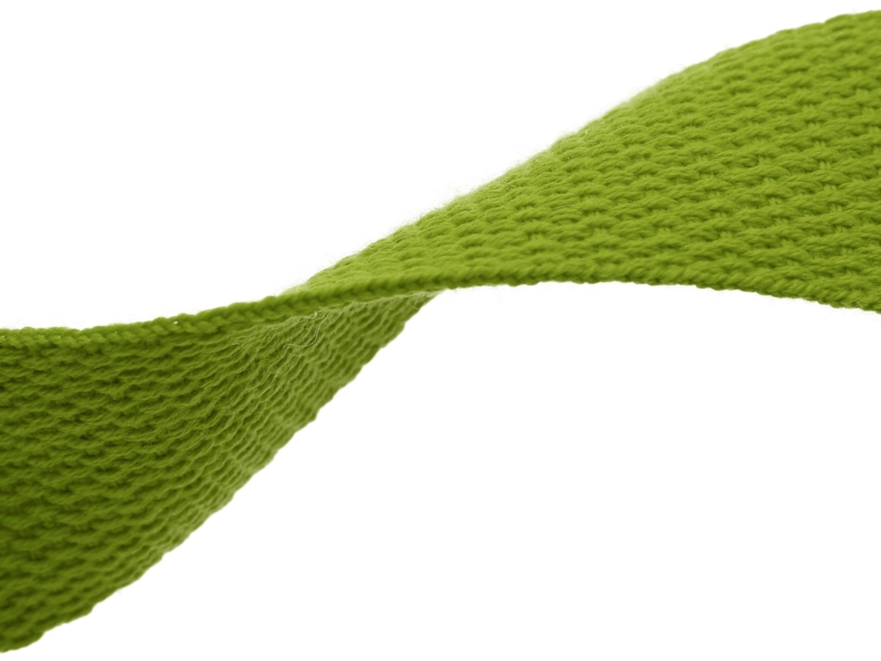 Polycotton webbing 1,4 green 875 pp 50 yd