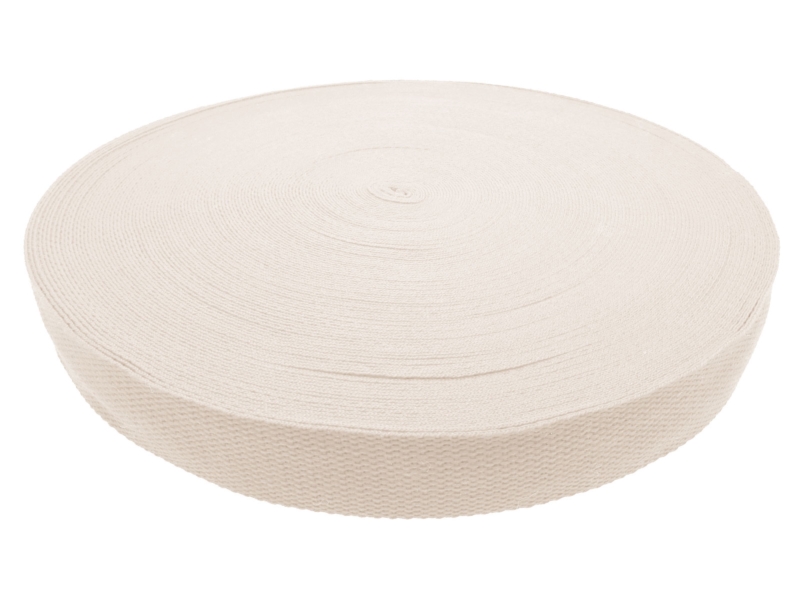 Polycotton webbing 2 mm grey 032 pp 50 yd