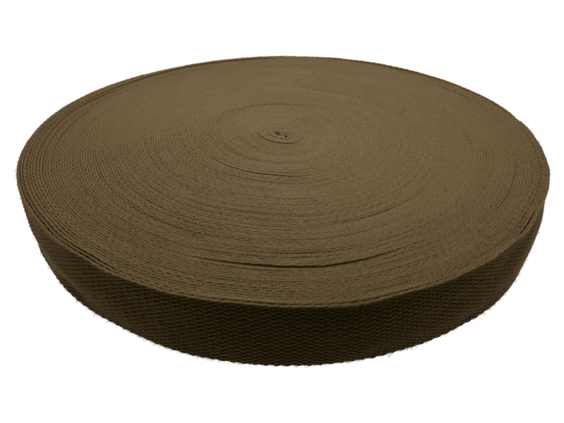 Polycotton webbing 2 olive 172 pp 50 yd