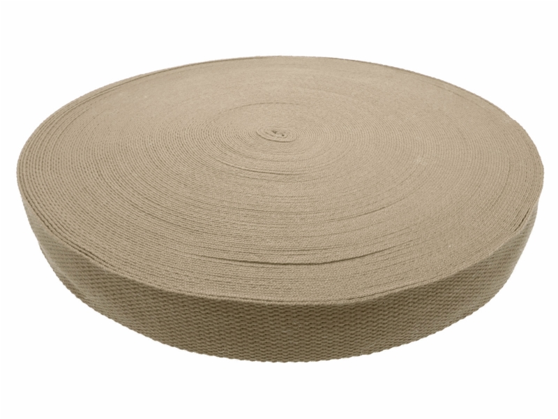 Polycotton tragband 2 mm beige 573 pp 50 yd