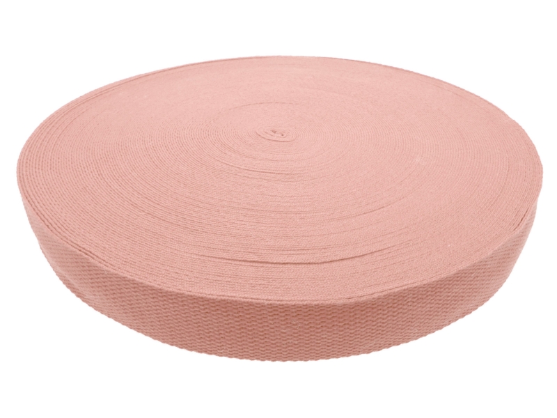 Polycotton webbing 2 light pink 811 pp 50 yd