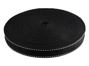 Reflektierendes Polypropylenband 30 mm / 1,3 mm schwarz (580)