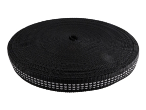 Reflektierendes Polypropylenband 20 mm / 1,5 mm schwarz (580)