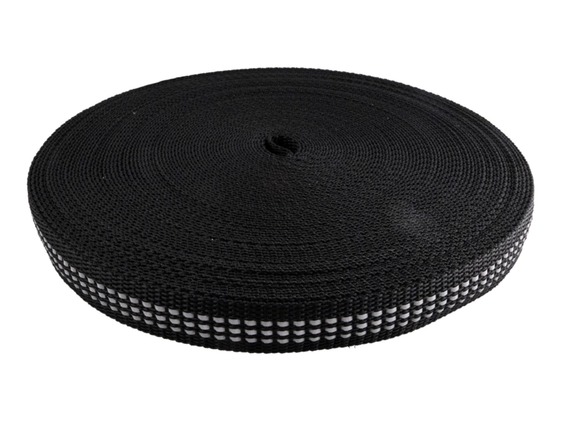 Polypropylene reflective tape 20 mm / 1.5 mm black (580)