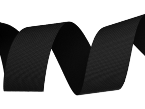 Trim tape 25 mm black 580 pes/pvc gloss