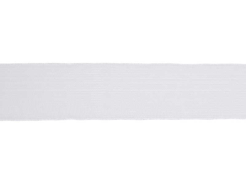 ELASTISCHER BAND FLACH GEWEBTE 40 MM (501) WEISS  POLYESTER 25 LM