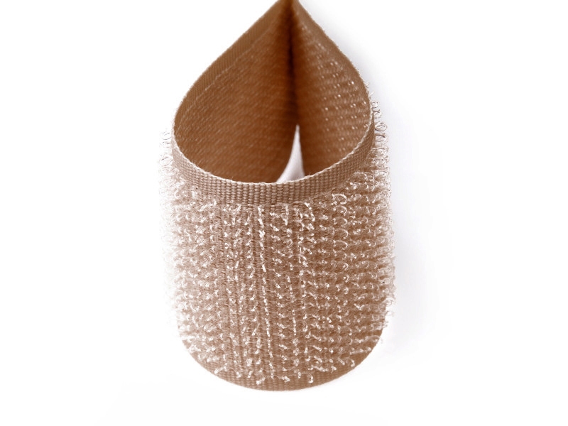 Velcro tape light brown 509 pes/nylon hook