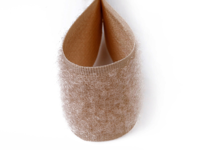 Klettband hellbraun 509 pes/nylon loop
