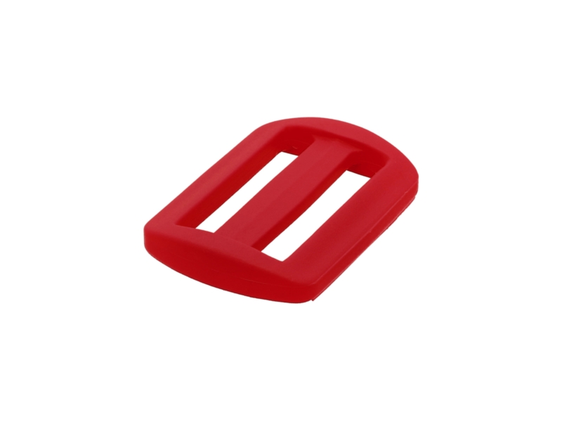 Plastic slide buckle 30/16 mm Ignacy red 100 pcs