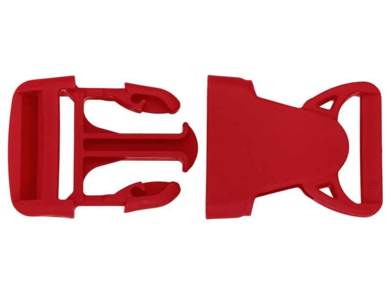 Plastic buckle 30 mm olga red 100 pcs