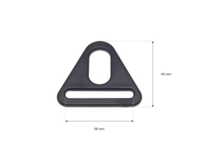 Trójkąt plastikowy 38 mm (0324-8500-3857) czarny