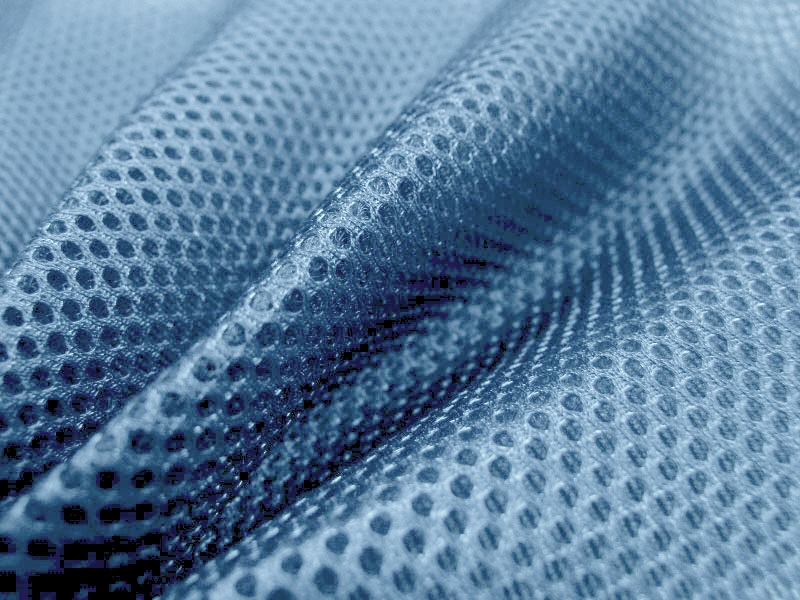 KNITTED MESH BLUE 210 G/M2 150 CM 25 MB