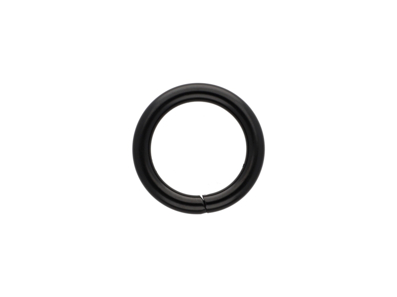 EXTRA MATT METAL RING 25/5 MM MATT&nbspBLACK WIRE 100   PCS