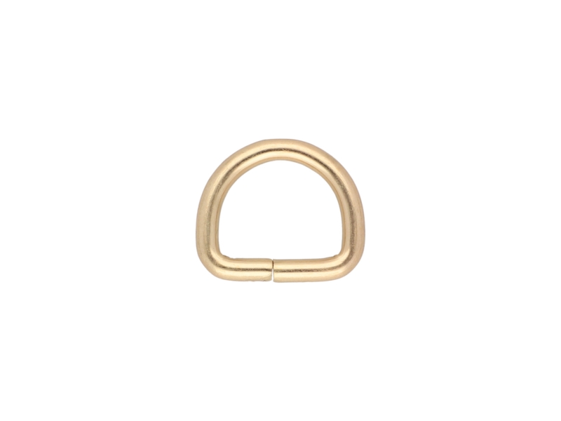 EXTRA GLANZ HALBRING AUS METALL 20/17/4 MM LICHT   GOLD DRAHT 1 ST.