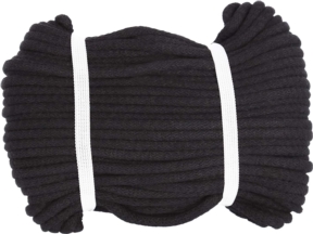 Baumwollkordel 8 mm schwarz (0099)