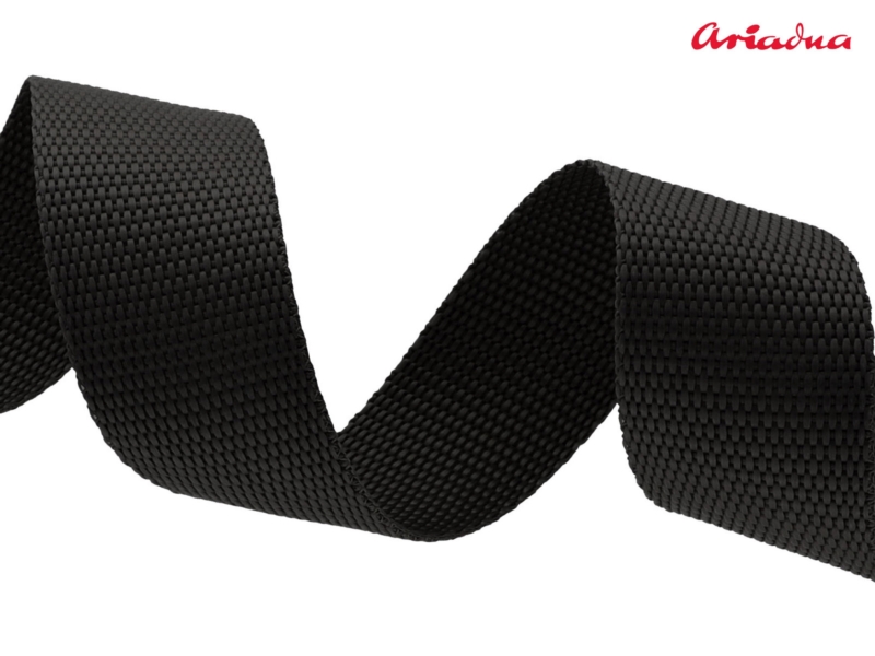 WEBBING  30 mm / 1,3 MM BLACK 580 PP 50 MB
