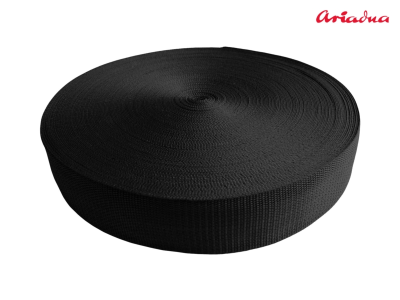 TRAGBAND 30 mm / 1,3&nbsp MM SCHWARZ 580 PP 50 LM