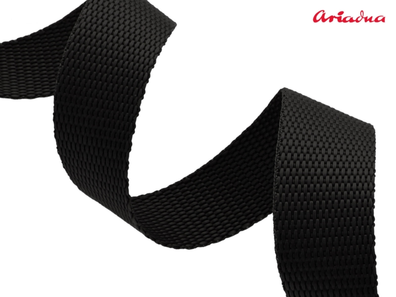 WEBBING  30 mm / 1,3 MM BLACK 580 PP 50 MB