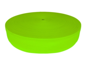 50 mm rypsová stuha (1003) neonově limetkově zelená