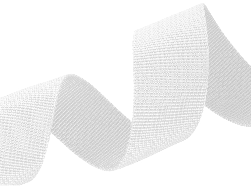 Grosgrain Webbing 40 mm (501) white