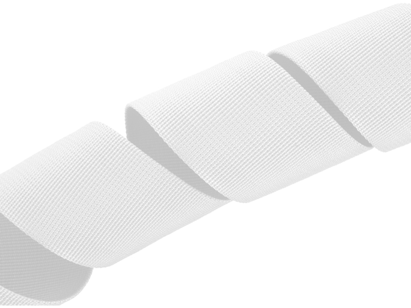 Grosgrain Webbing 50 mm (501) white
