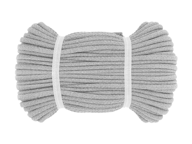 Sznurek bawełniany 8 MM jasnoszary (1608)