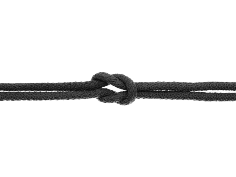 BAUMWOLLE SCHNUR  1610 ANTHRAZIT 8 MM 50 LM