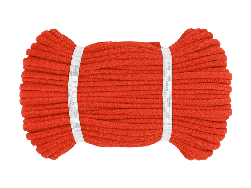 Sznurek bawełniany 8 MM pomarańczowy (1612)
