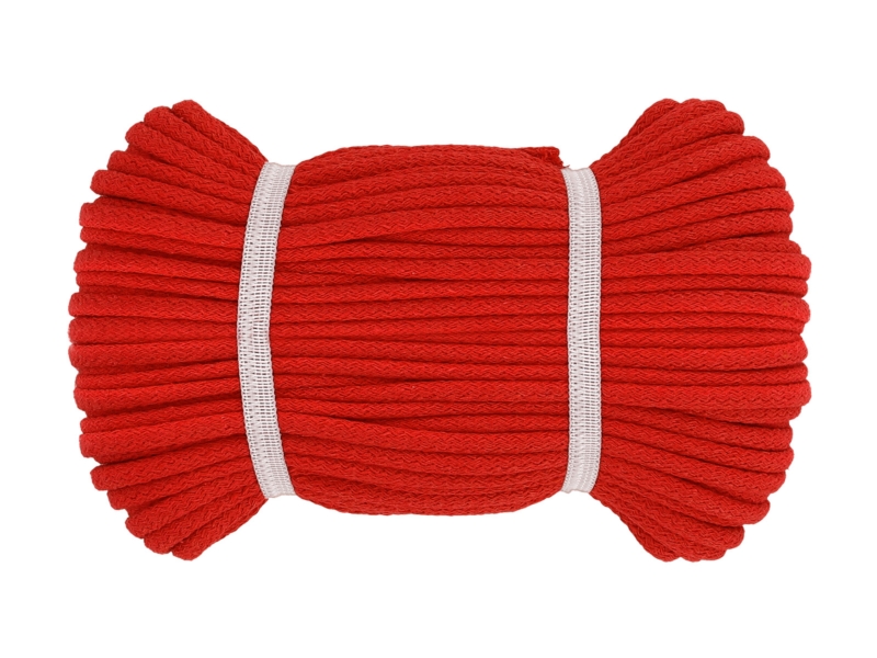 Sznurek bawełniany 8 MM czerwony (1621)