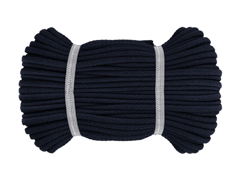 Sznurek bawełniany 8 MM granatowy (1628)