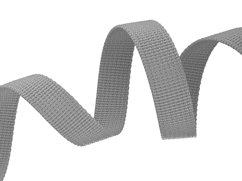 WEBBING TAPE P10 15 MM 134 GREY PES 