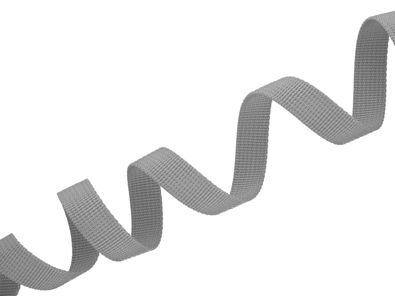 WEBBING TAPE P10 15 MM 134 GREY PES 