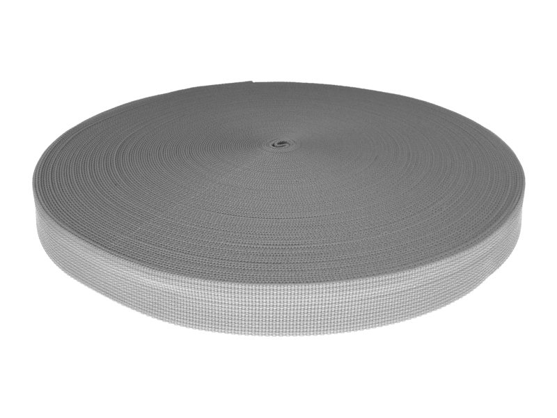 WEBBING TAPE P10 25 MM GREY 058 PES&nbsp&nbsp
