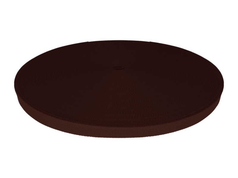 TRAGBAND P10 15 MM DUNKELBRAUN 141 PES 