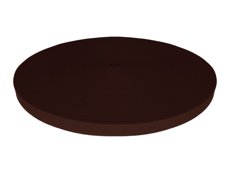 WEBBING TAPE P10 20 MM DARK BROWN 141 PES  