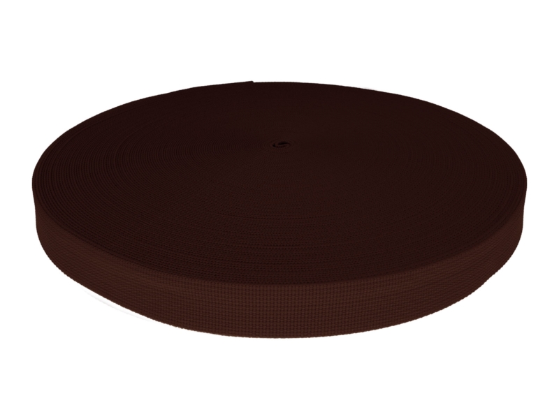 TRAGBAND P10 25 MM DUNKELBRAUN 141 PES  