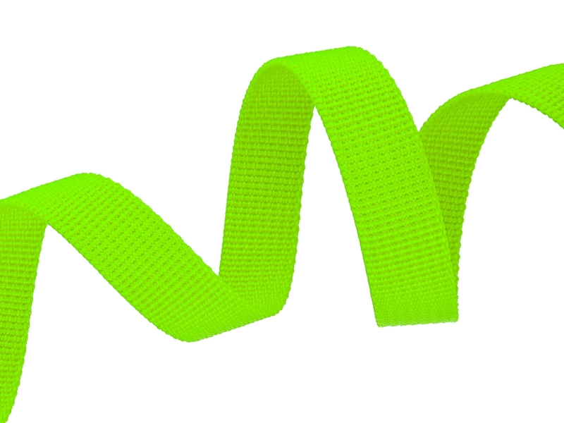 WEBBING TAPE P10 15 MM LIME NEON 1003 PES&nbsp