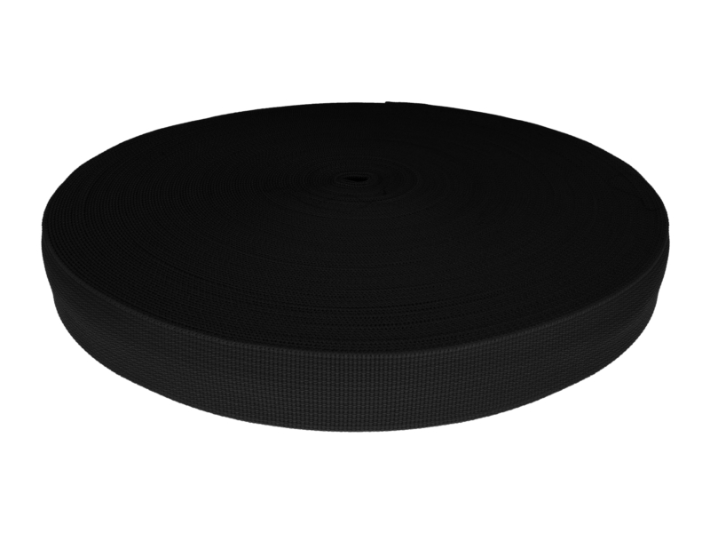 WEBBING TAPE P10 30 MM BLACK 580 PES