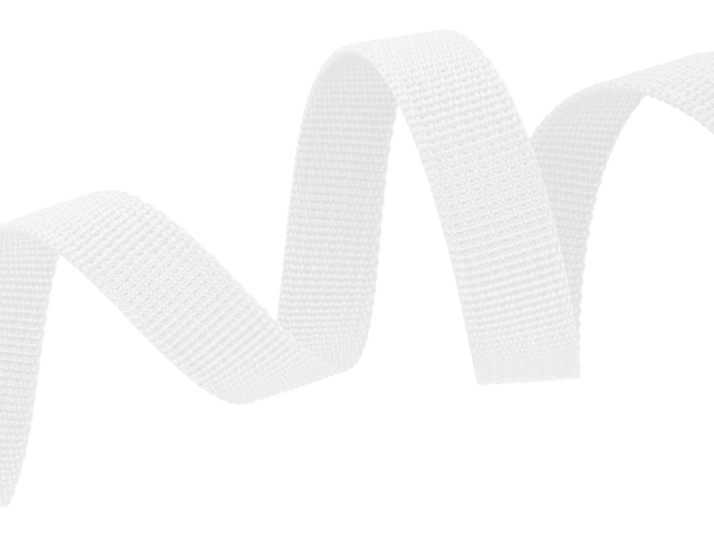 TRAGBAND P10 15 MM WEIß 501 PES  