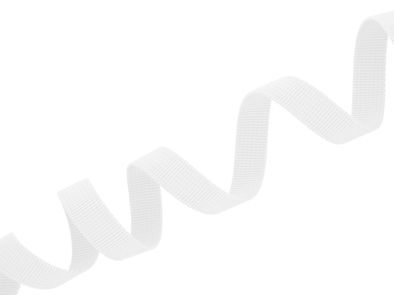 TRAGBAND P10 15 MM WEIß 501 PES  