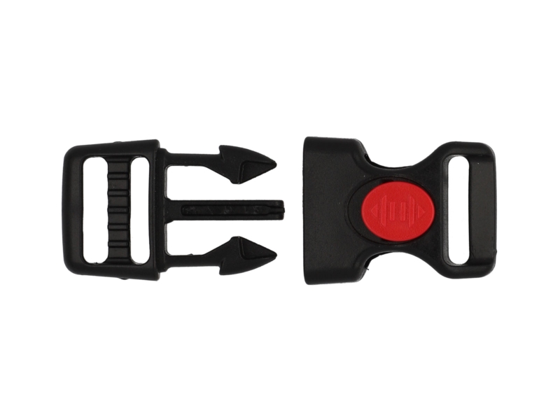 Schnalle aus kunststoff 16 mm kalina schwarz-rot frostbeständig 100  st.