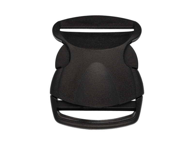 SCHNALLE AUS KUNSTSTOFF 50 MM ODETTA SCHWARZ  100      ST.