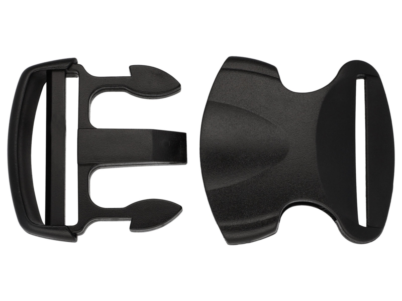 PLASTIC BUCKLE 50 MM ODETTA BLACK 100      PCS