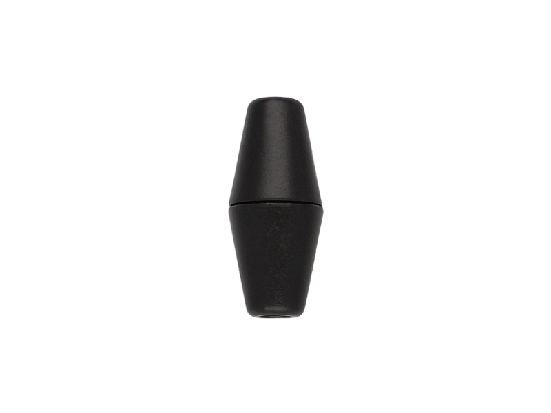 Stopper aus kunststoff 4 mm (0225) schwarz 2000 st.