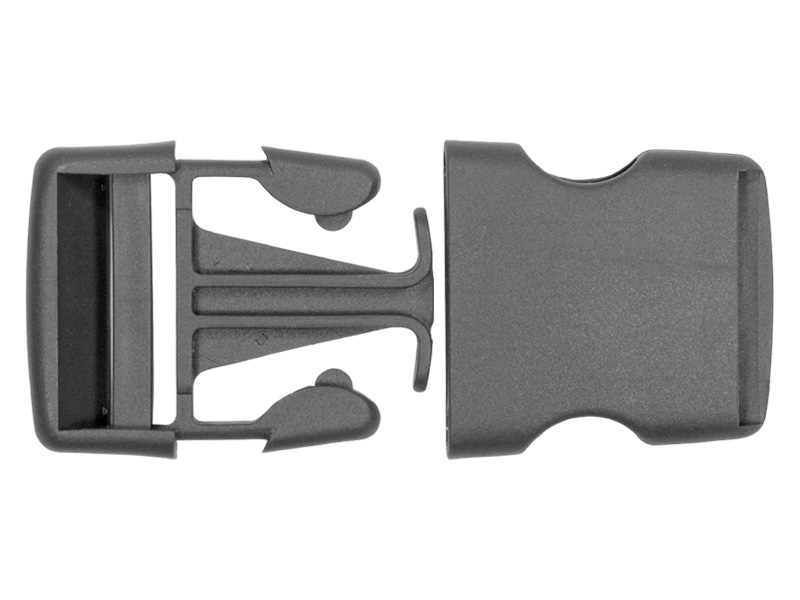 Plastic buckle 40 mm laura grey 100 pcs