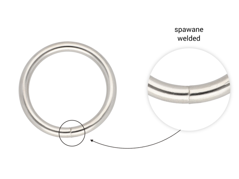 METAL RING 30/4 MM NICKEL WELDED 100 PCS